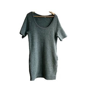 James Perse Gray Wool sweater tunic dress